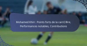Mohamed Khiri : Points forts de la carrière, Performances notables, Contributions