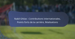 Nabil Ghilas : Contributions internationales, Points forts de la carrière, Réalisations